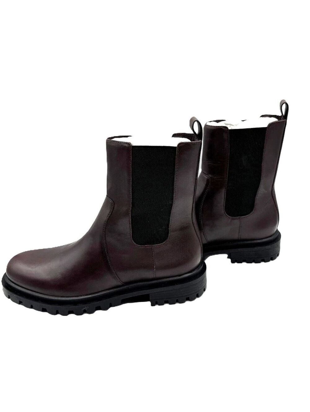 Arezzo Bota Salto Baixo Couros Atanado Soft Grape Brown 6.5 ($139)